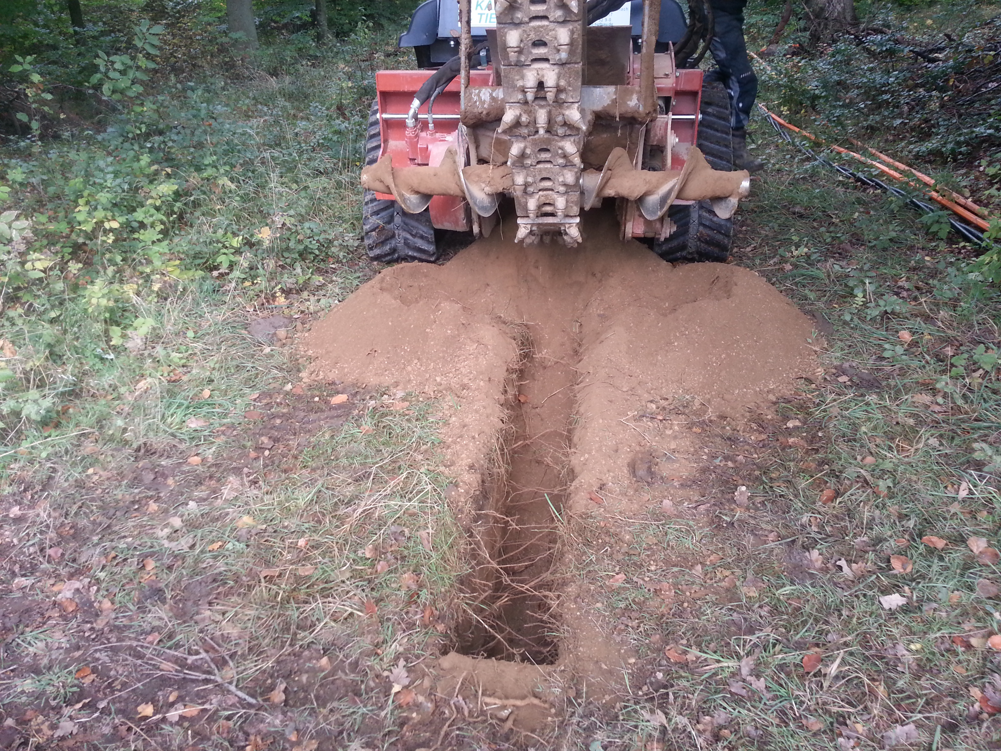 Graben nach 1 Minute